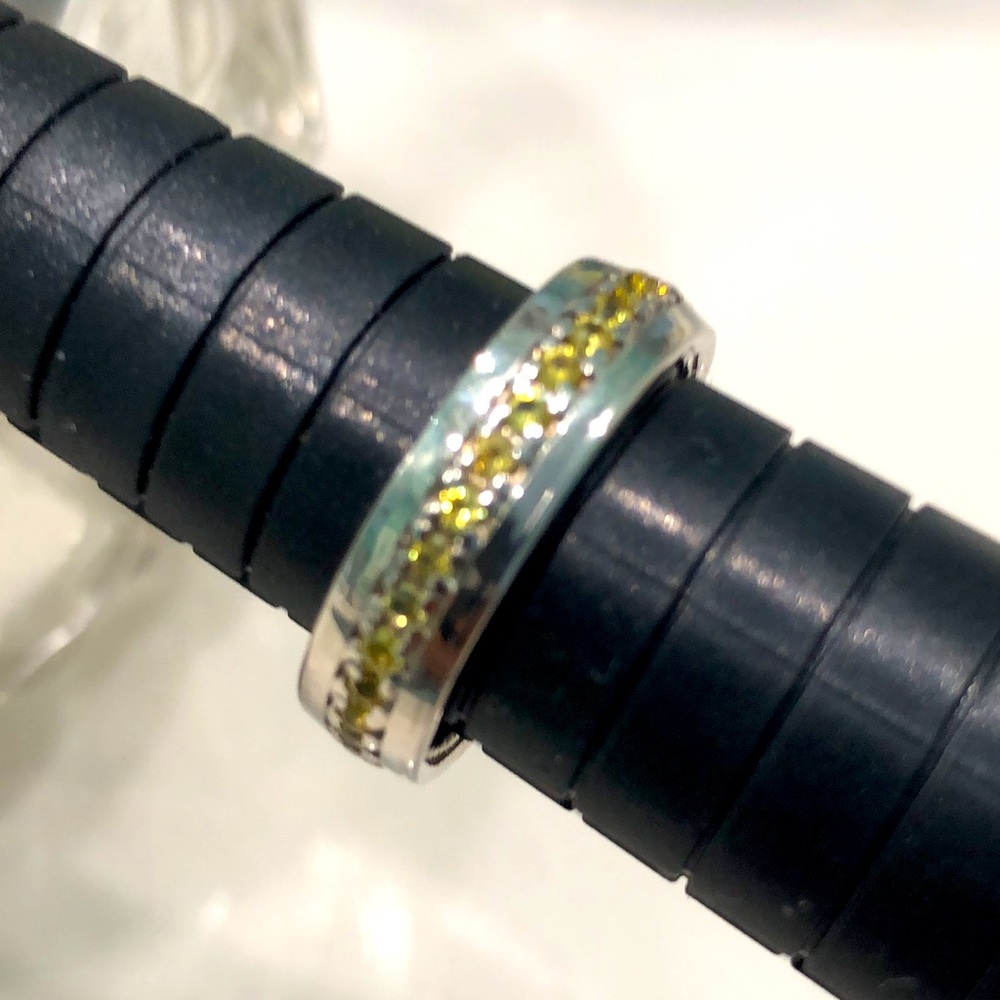 Sapphire 14K White Gold Plated - Picture 2 of 6